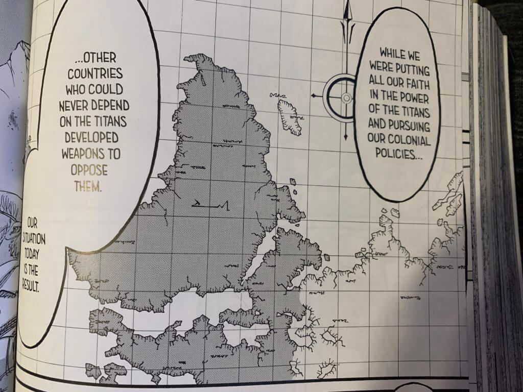 Attack on titan Manga map